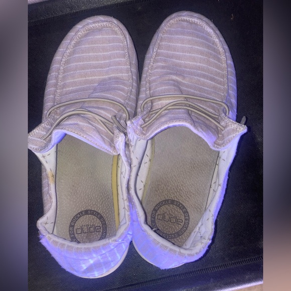 ❌SOLD❌Hey Dude Striped Wendy shoes! - Picture 7 of 8